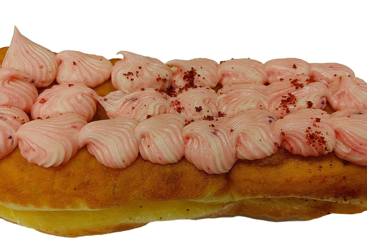 Raspberry Cream Cheese Long John