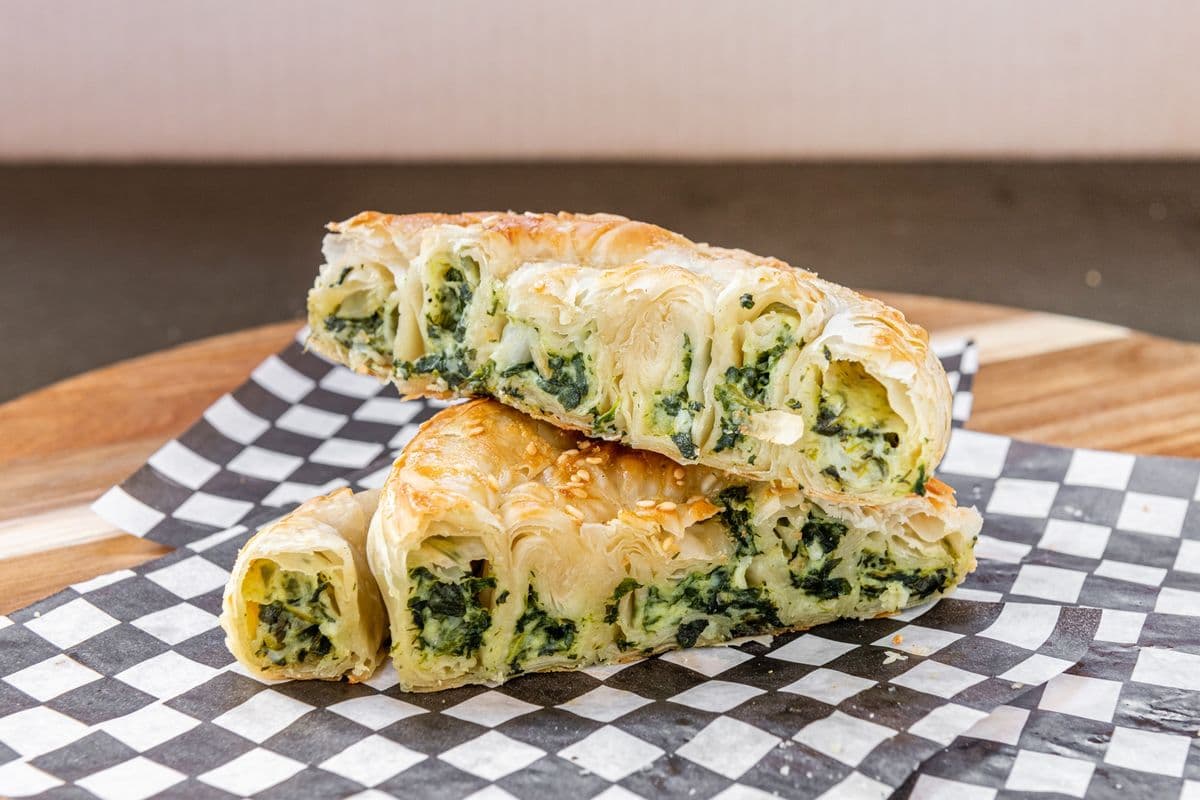 Spinach and Feta Phyllo Pastry (Vegetarian)