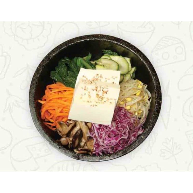 65. Tofu Hot Stone Pot Bibimbap