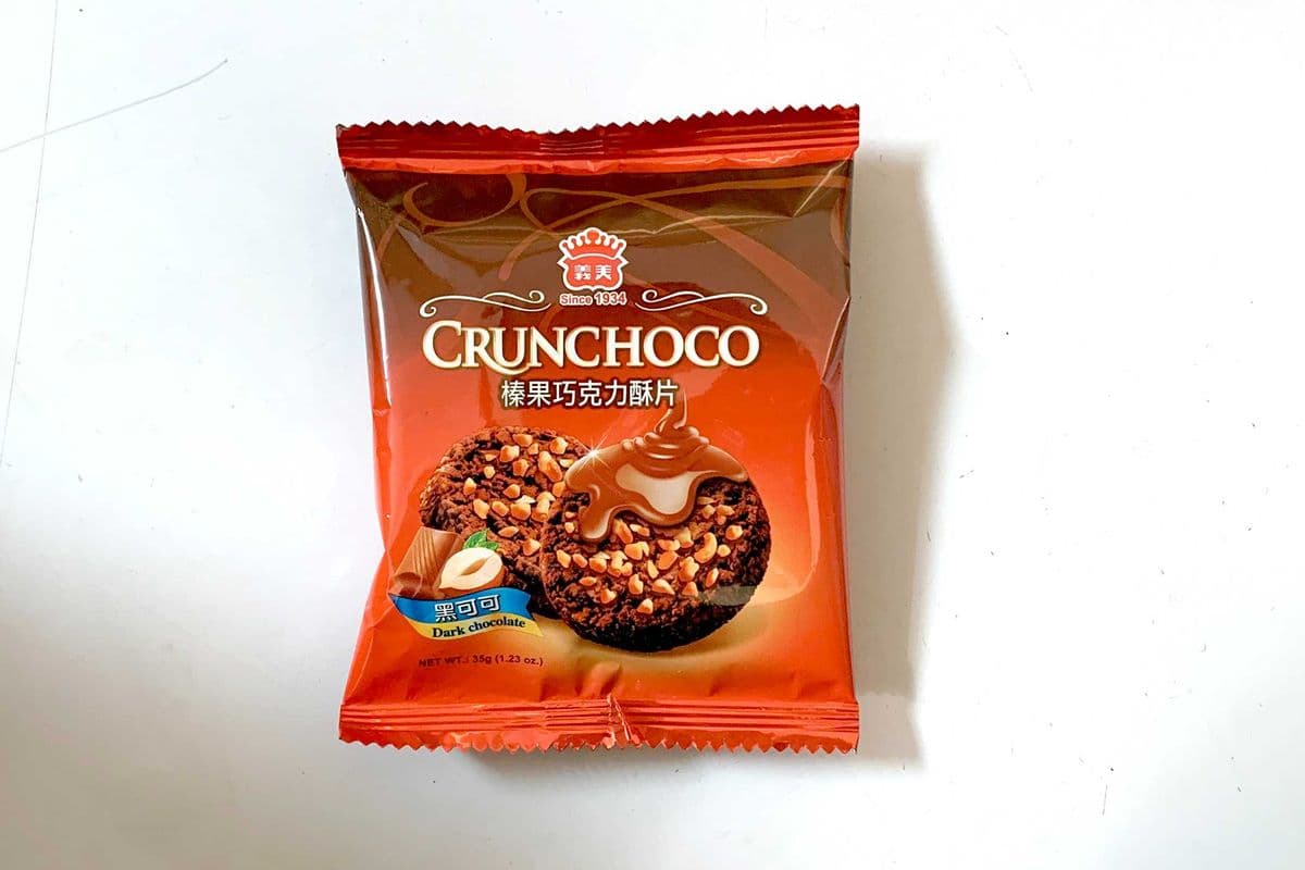CrunchCoco Hazelnut Dark Cocoa Chocolate Biscuit (35g)