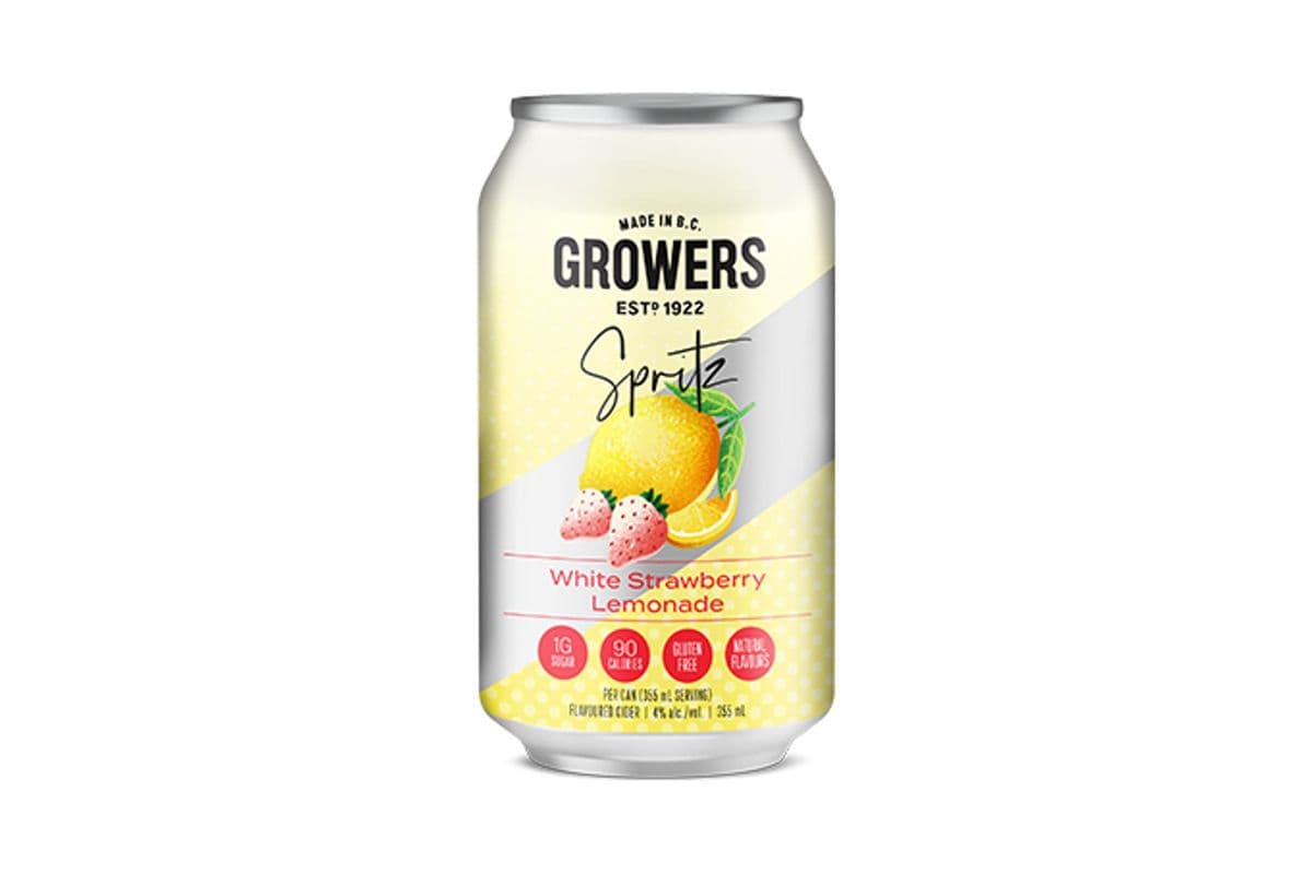 Growers Spritz White Strawberry Lemonade (1 x 473mL)