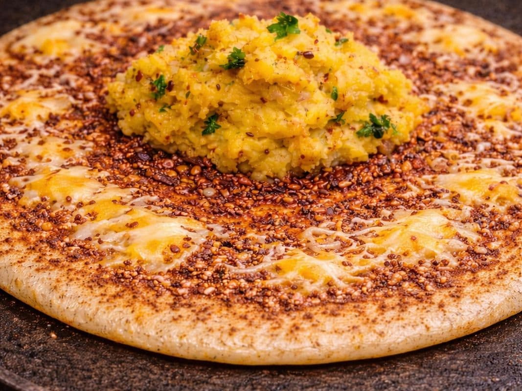🌶🌶Spicy Kara-Cheese Masala Dosa