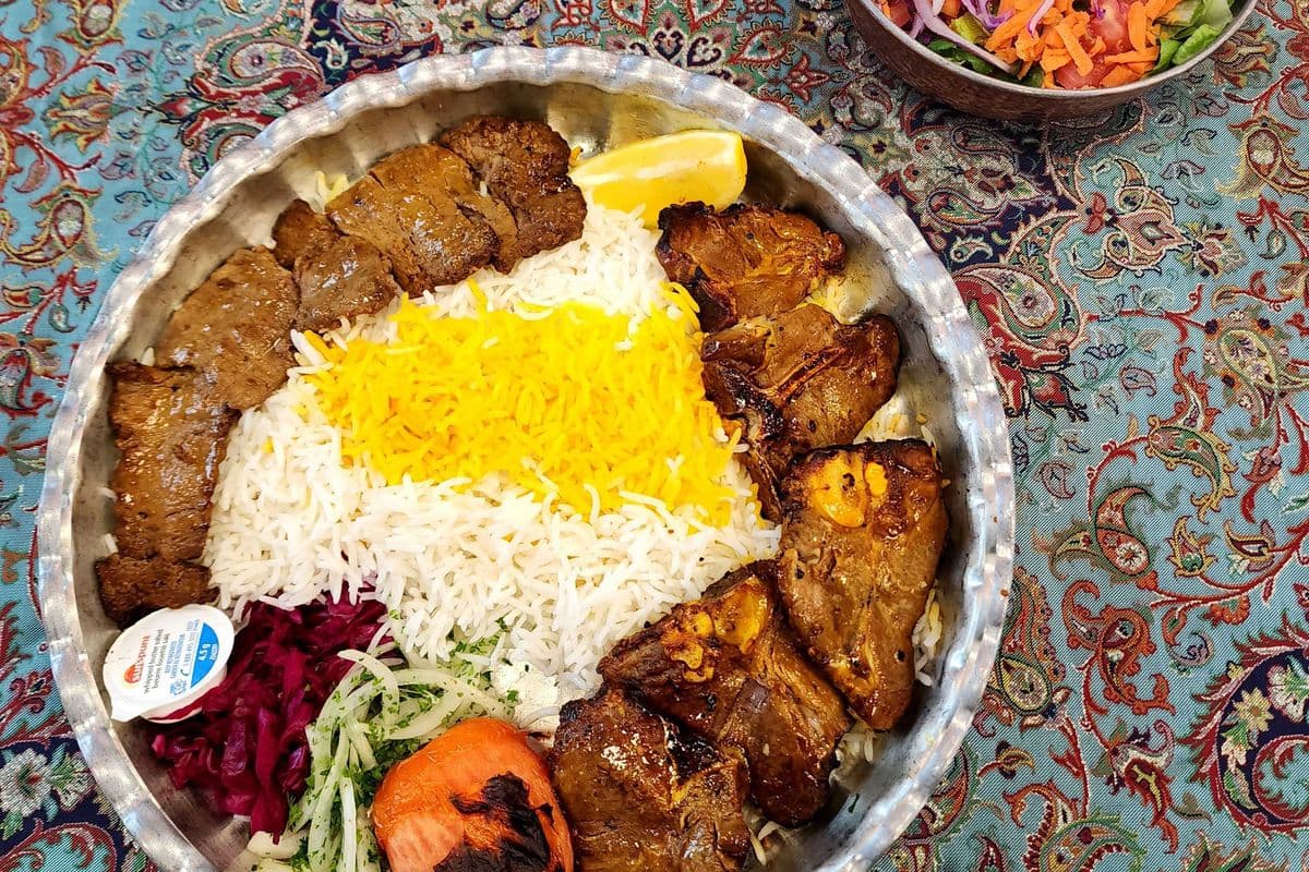 Lamb Soltani Kabob