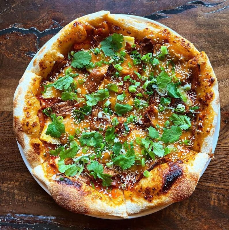 Korean Hawaiian Pizza