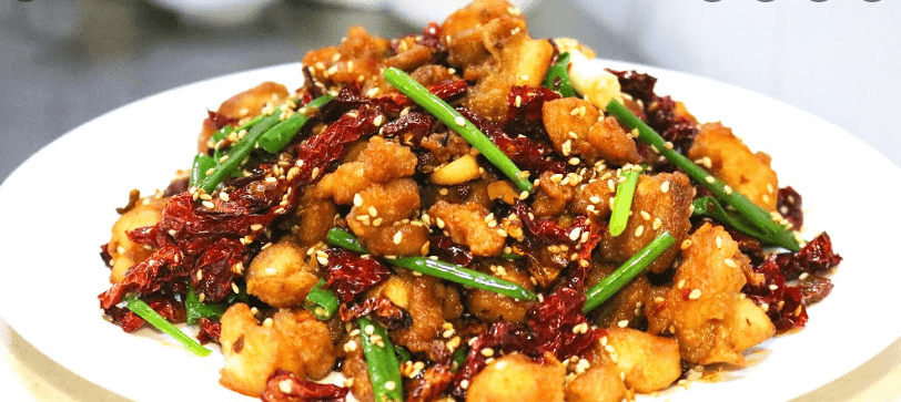Fried Diced Chicken with Chili 当红辣子鸡