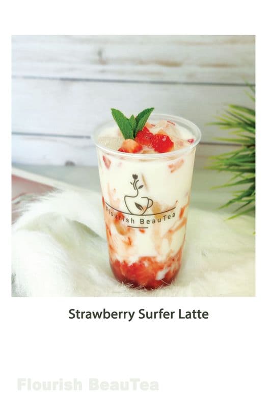Strawberry Surfer Latte