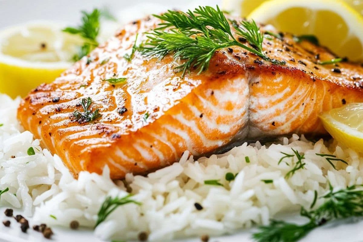 Filet de saumon grillé / Grilled Salmon Fillet