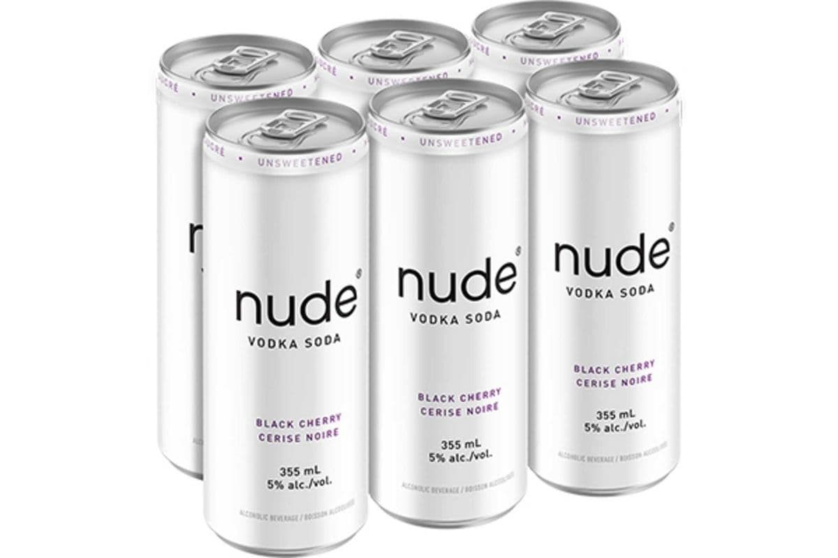Nude Vodka Soda Black Cherry (6 x 355 ml Cans)