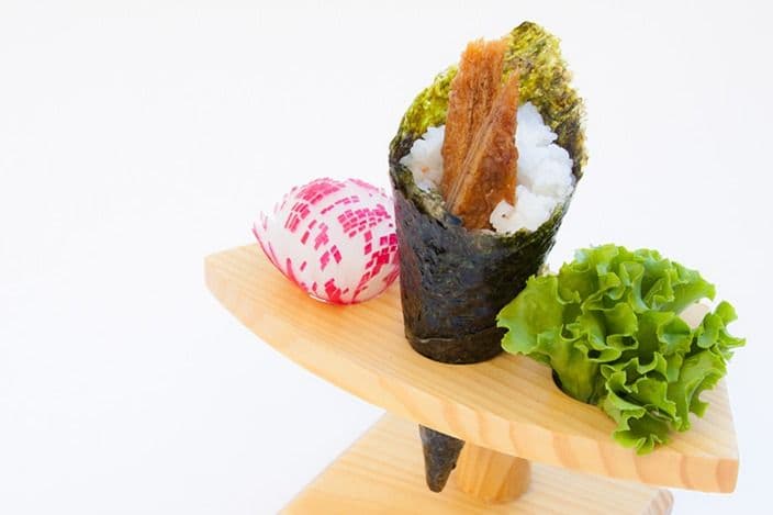 Tofu sucré japonais (1mc)/Japanese sweet Tofu(1pc)-handroll