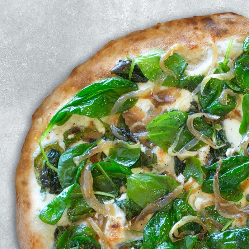 14" Spinaci Con Alfredo Pizza
