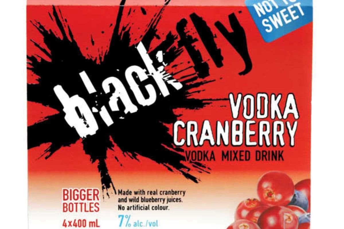 BLACK FLY VODKA CRANBERRY (1 x 4x400mL)