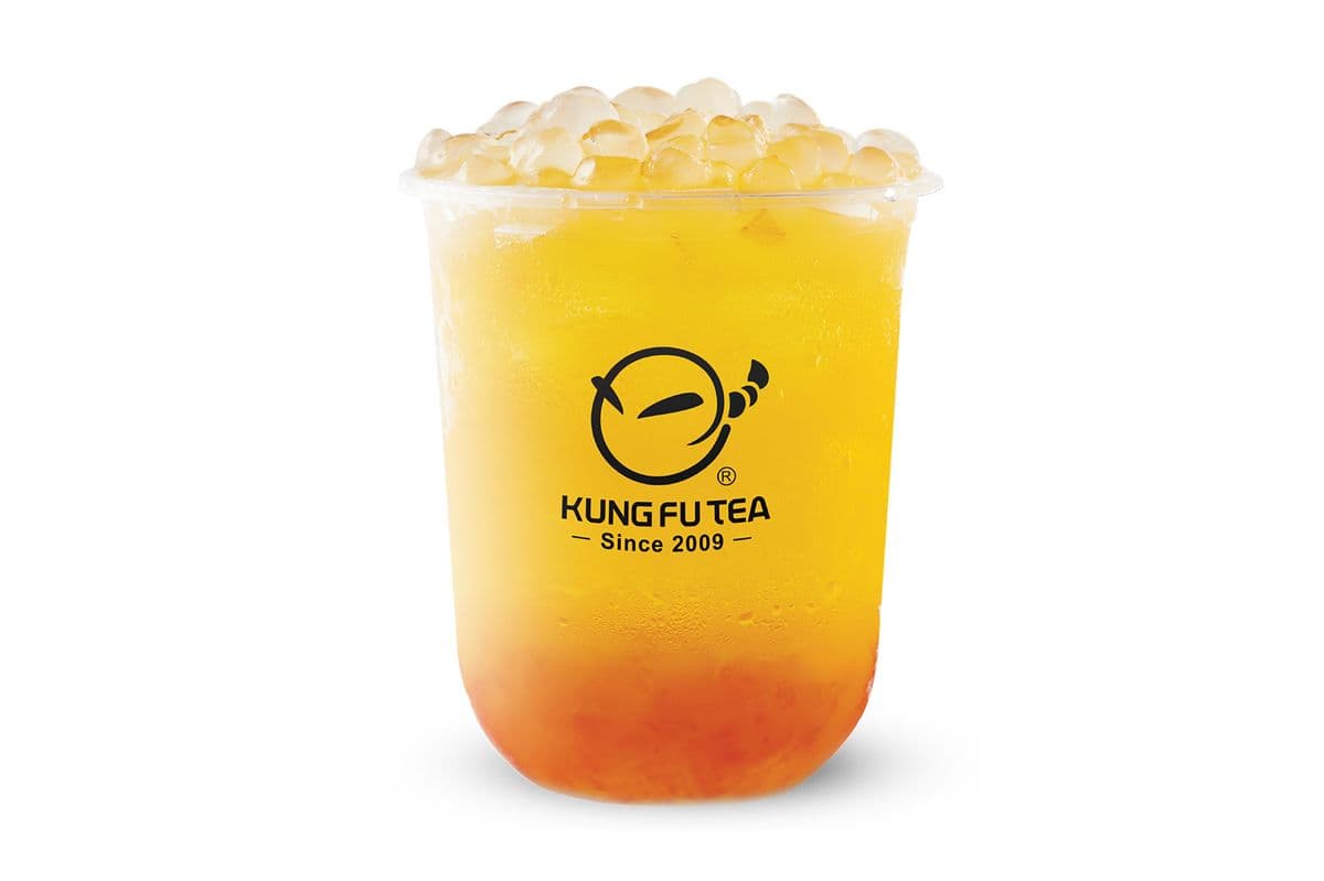 Grapefruit Green Tea with Agar Bubble