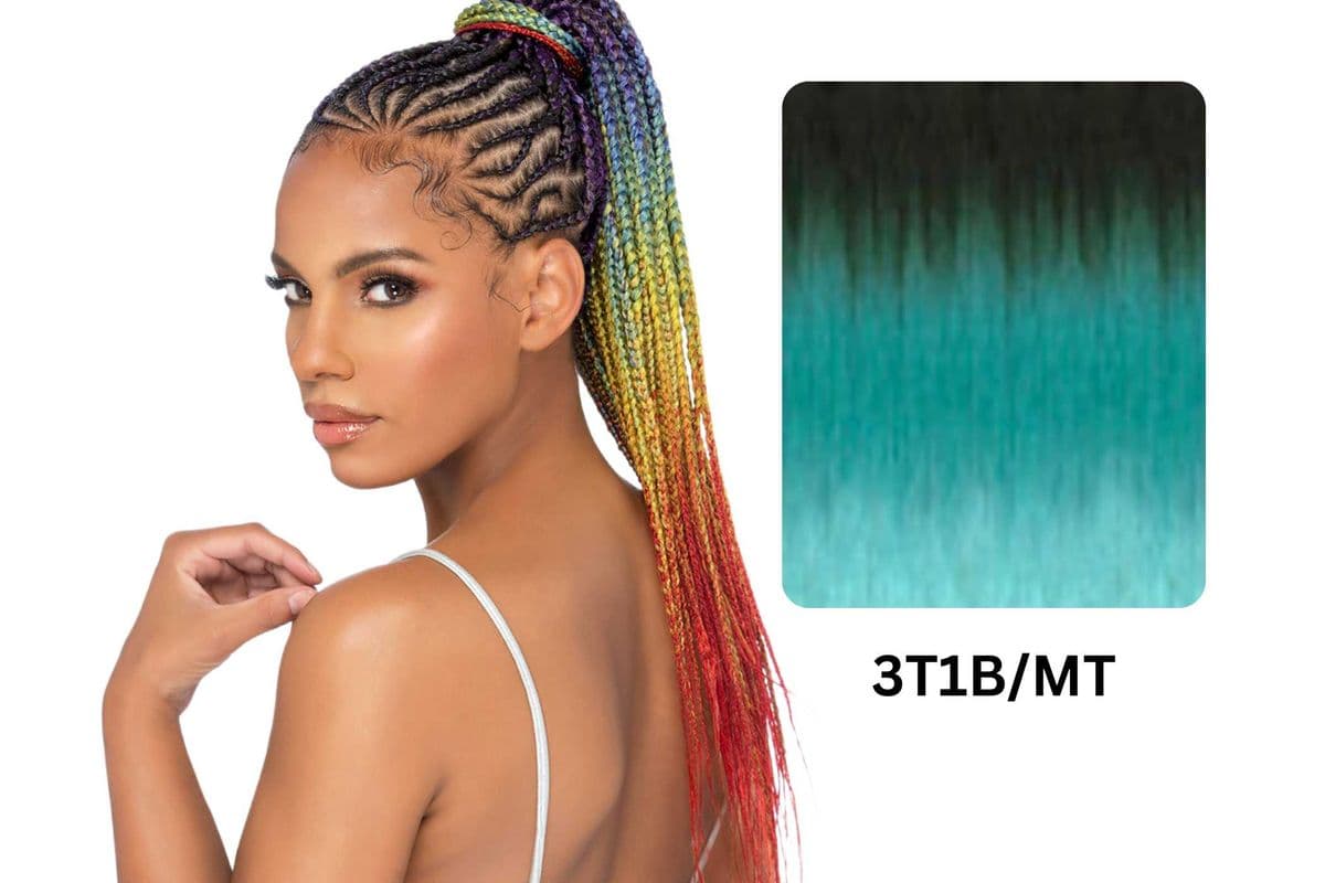 (3T1B/MT) Amore Mio Pre-Stretched Samba Color Stretch Braid 55 - SMCB