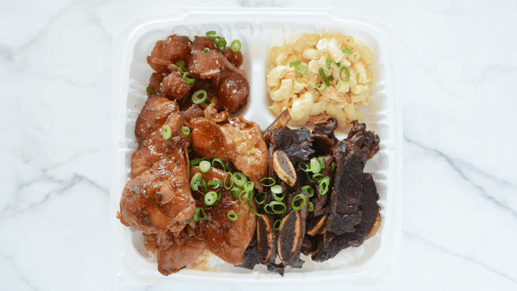 Hawaiian Plate (2 Hot Protein)