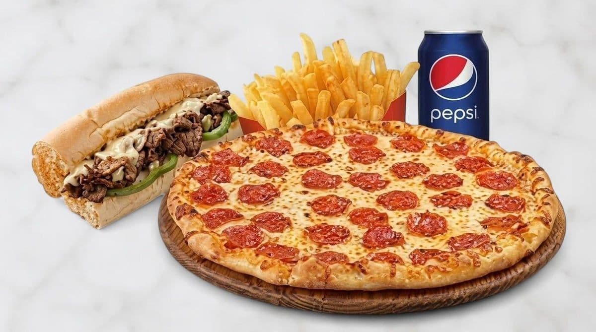 Combo #11 â Pizza Moyenne + sous-marin + Pepsi