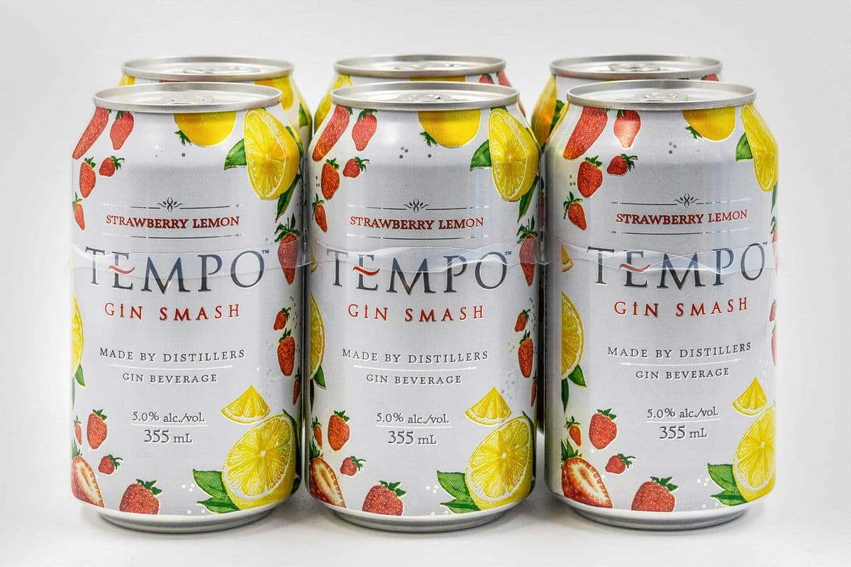 Tempo Gin Smash Strawberry Lemon (6 Cans) (1 x 355ml)