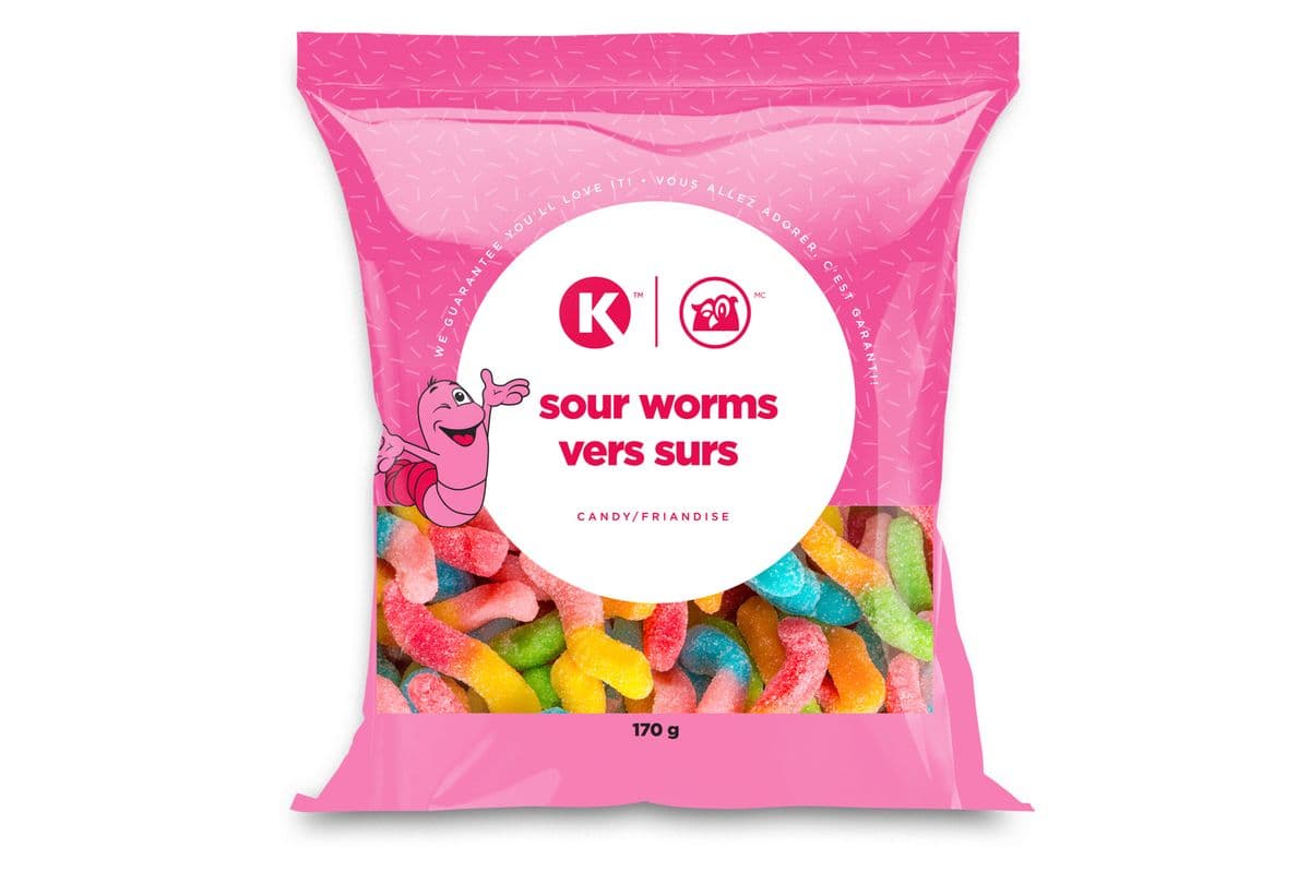Circle K Neon Worms Candy (170 g)