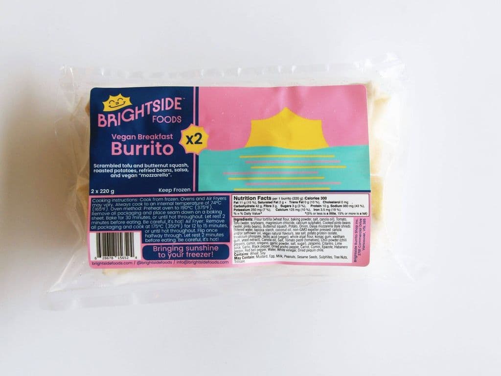 2-Pack Vegan Breakfast Burrito