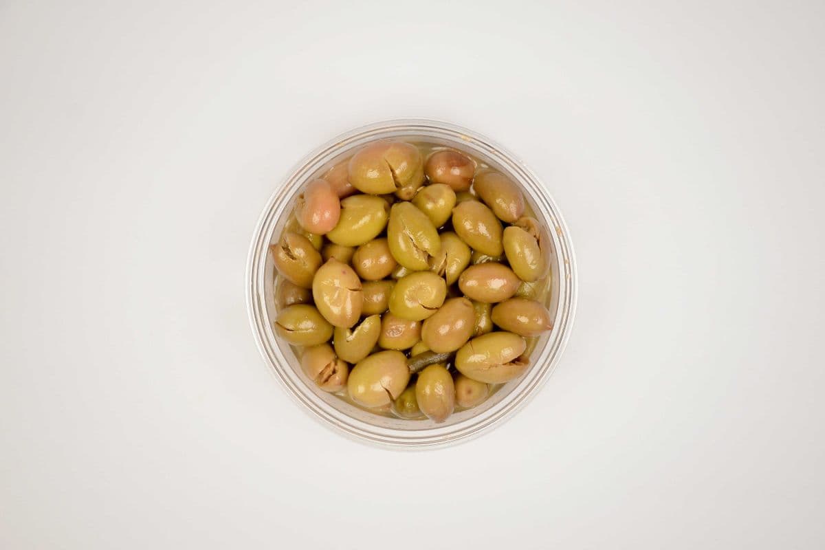 Cracked Green Olives