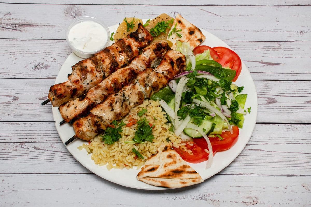 Chicken Souvlaki Dinner (3 pcs)