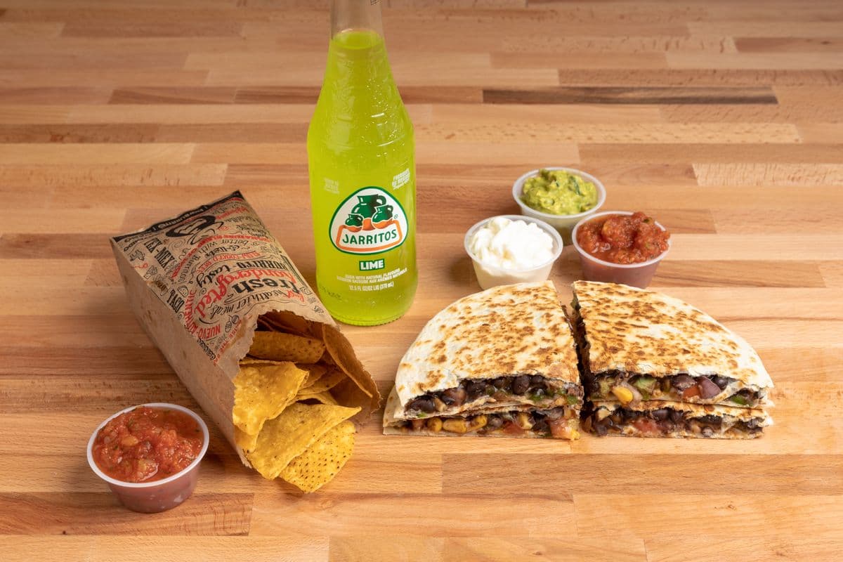 Bean, Cheese, and Guacamole Quesadilla Combo