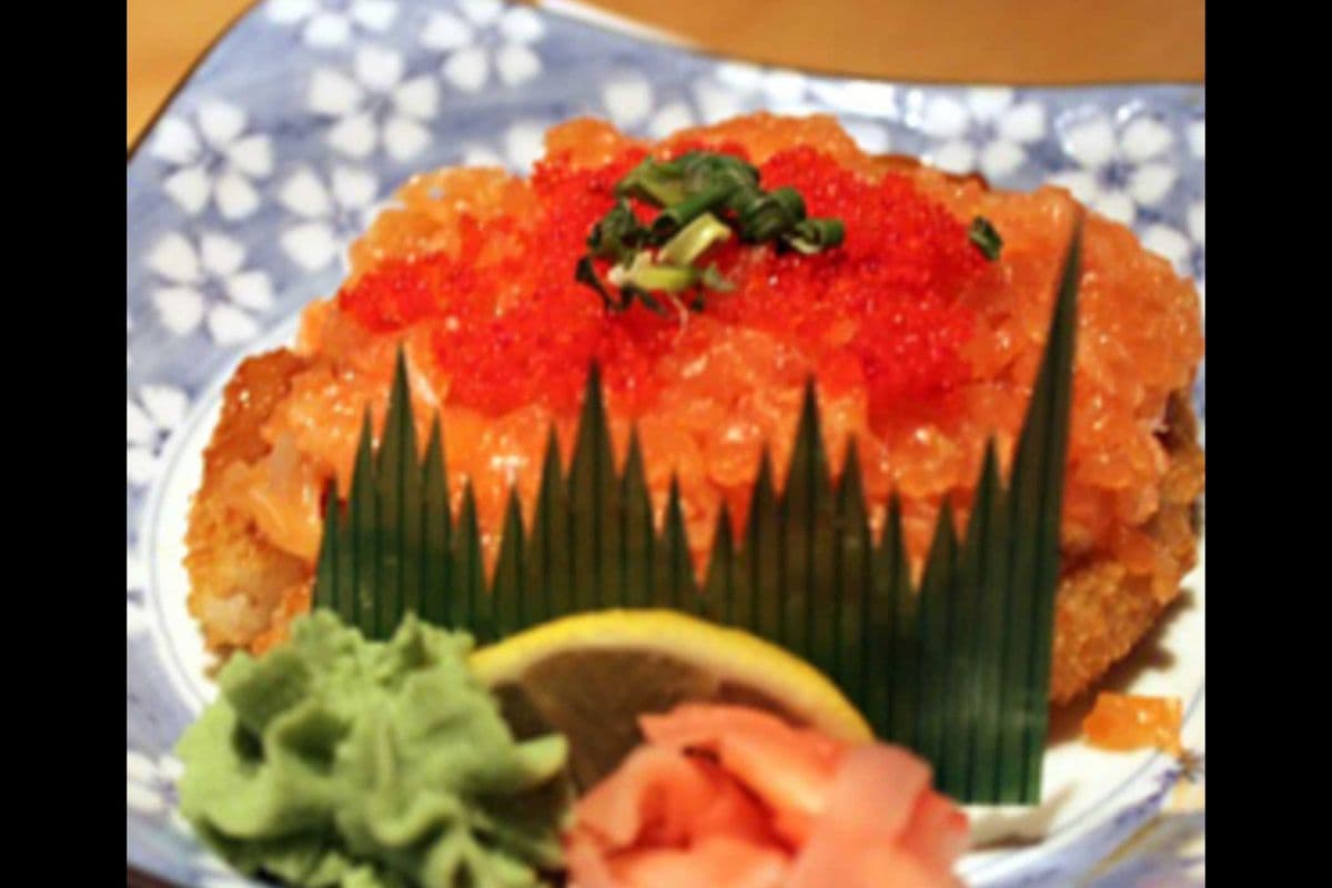 Salmon Sushi Pizza