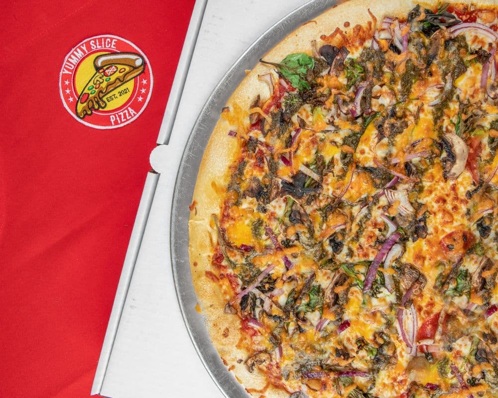 Garden Pesto Pizza