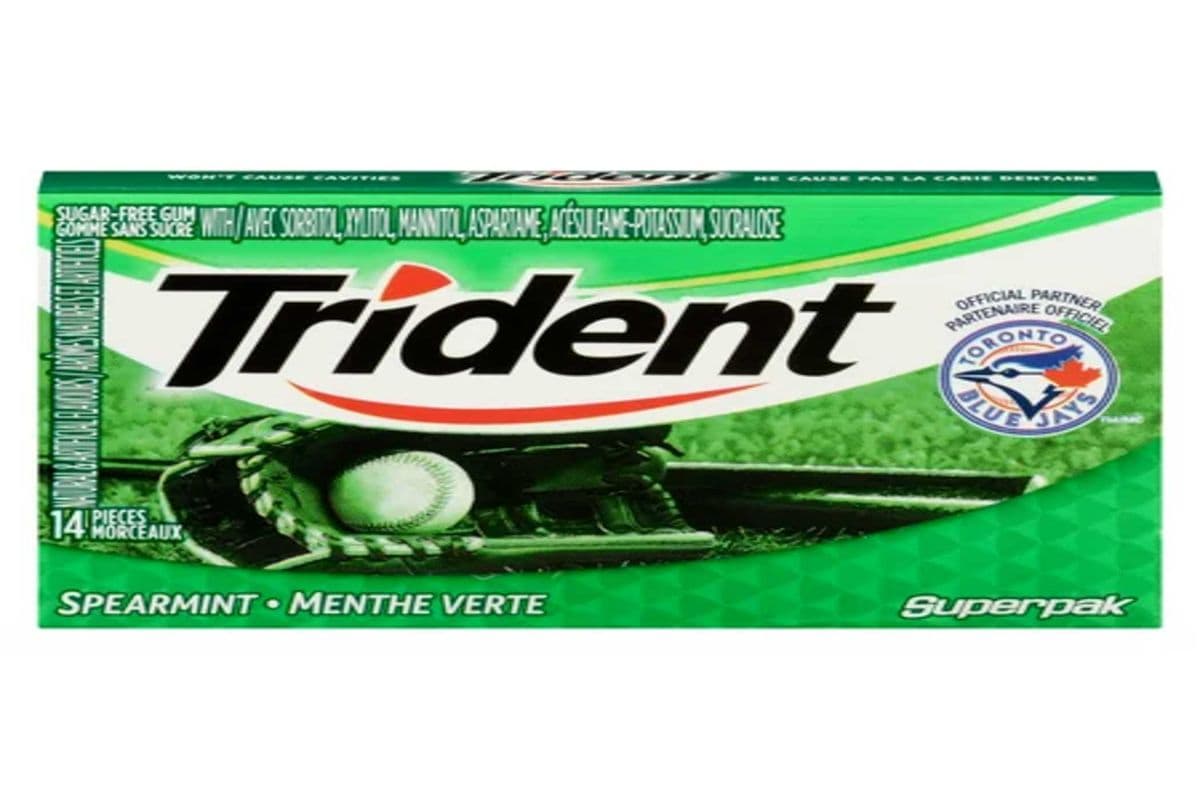 Trident Gum 14 Sticks Spearmint Flavour