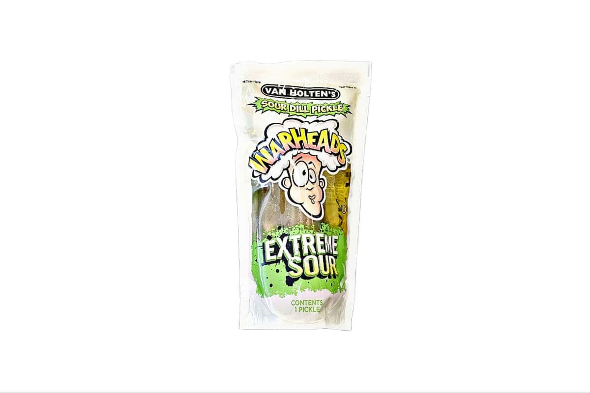 Warhead extreme sour Pickle in a pouch-van holten