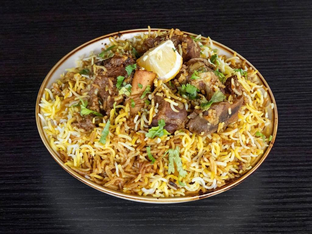 Ghee Roast Mutton Biryani