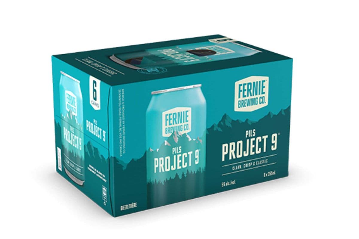 Fernie Brewing Project 9 Pilsner (6 Cans) (1 x 6x355ml)