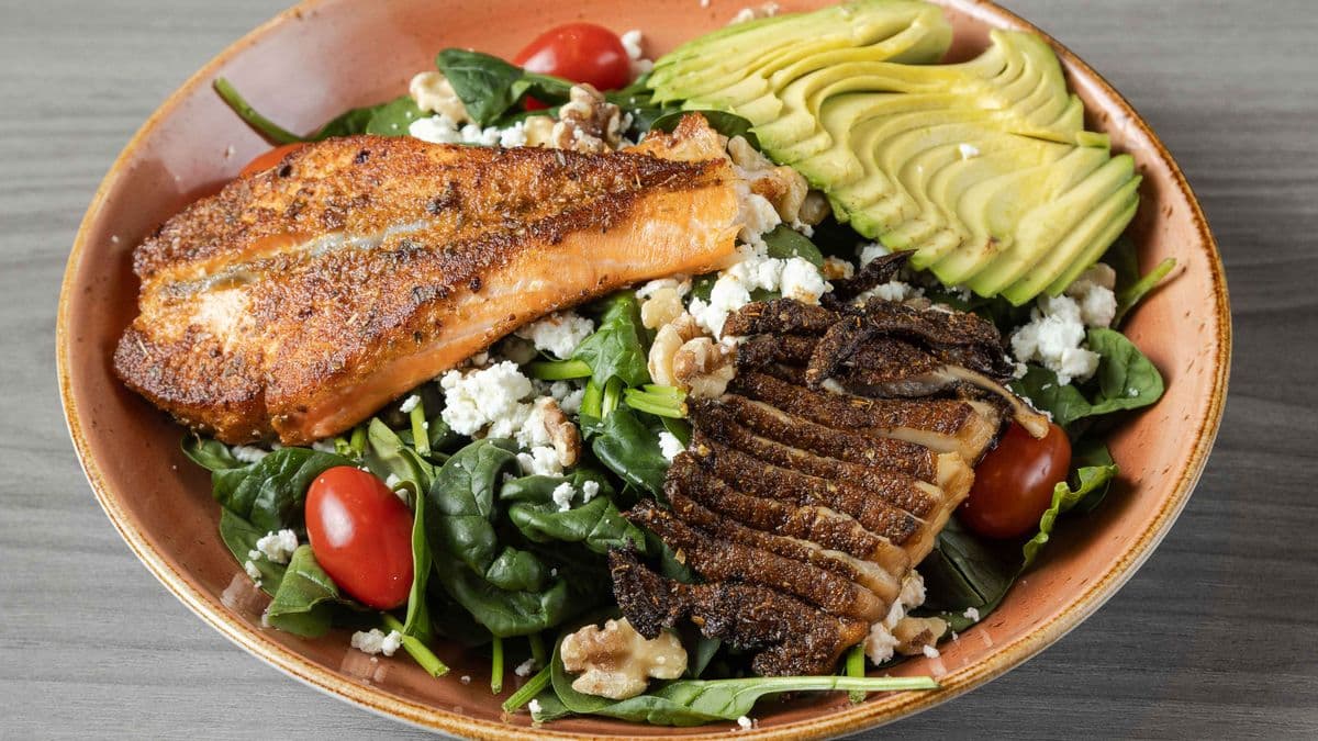 California Blackened Salmon Salad