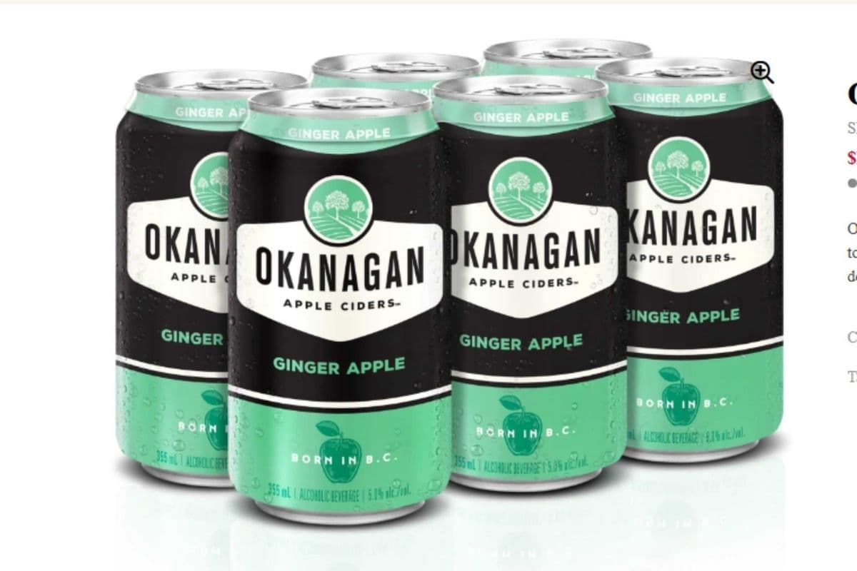 Okanagan Ciders - GINGER Apple (6 x 473ml)
