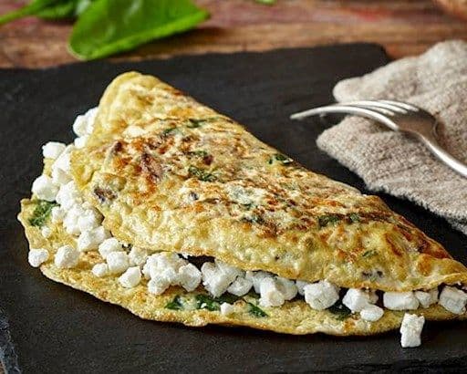 Omelette au fromage de chèvre / Goat Cheese Omelette