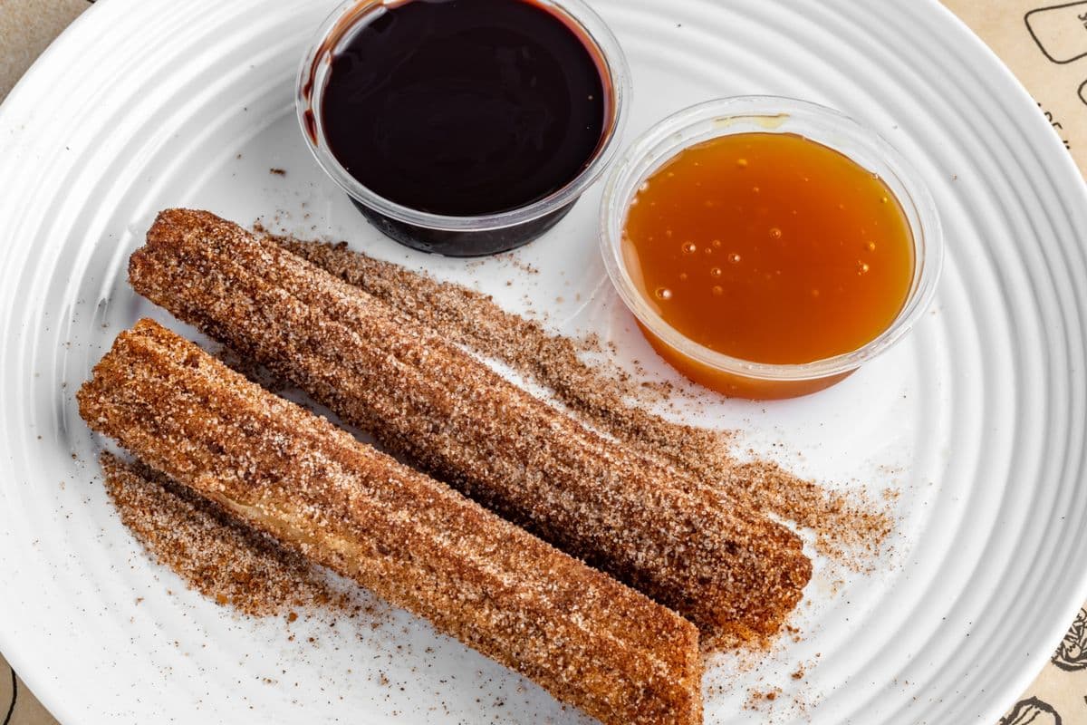 Churro with Chocolate Sauce