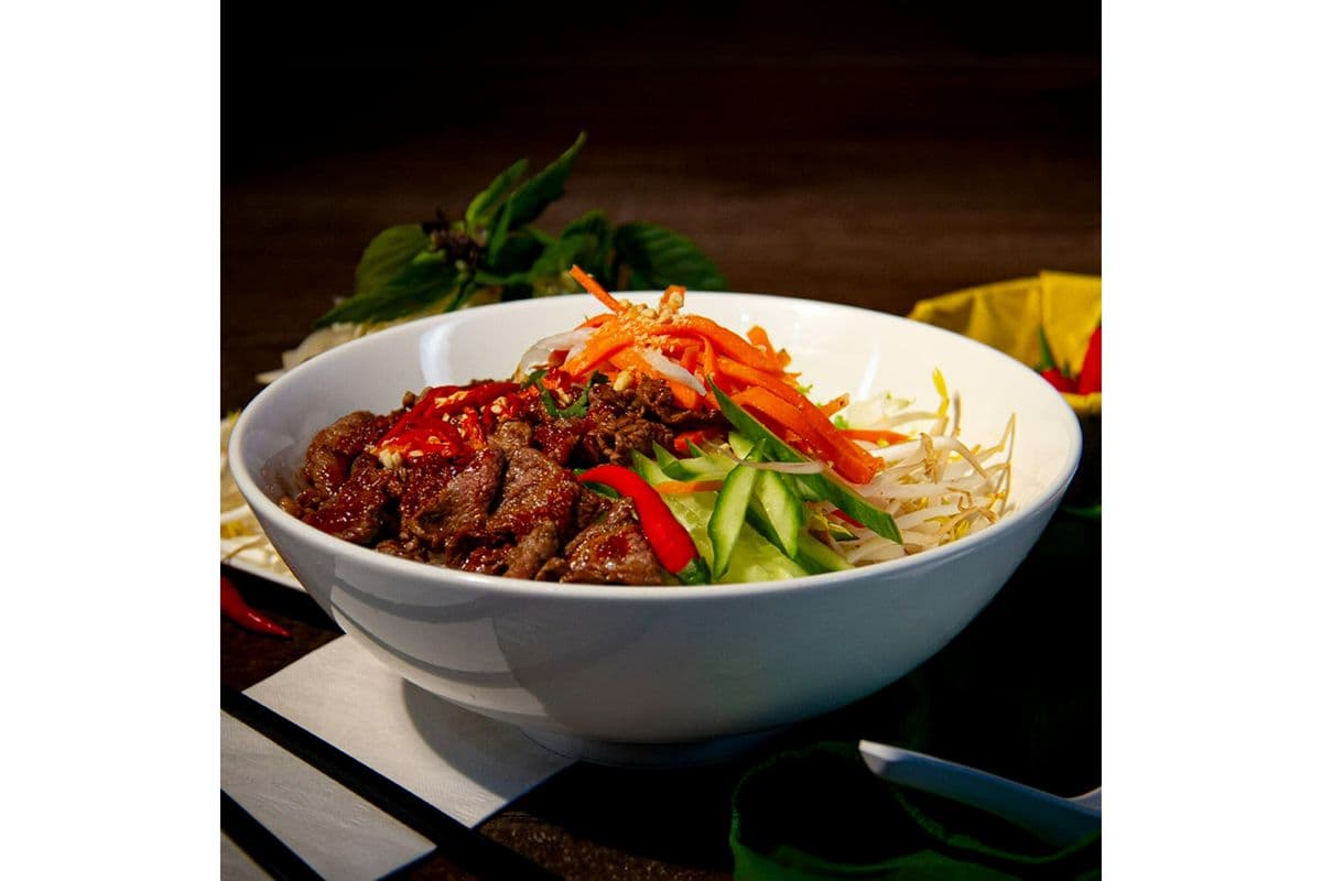 V6. Teriyaki Beef Vermicelli | Bún Bò Xốt Teriyaki