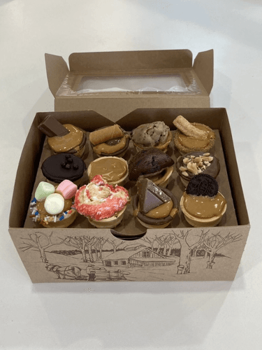 Boite de 12 cornets au beurre d’érable variés / Box of 12 Assorted Maple Butter Cones