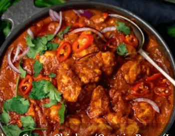Madras Curry Chicken, or Lamb