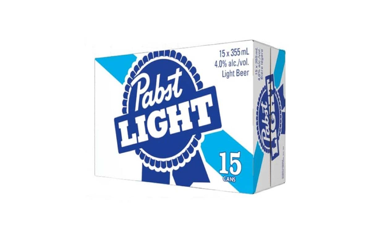 134391. PABST BLUE RIBBON LIGHT (15 x 355ML (CANS))