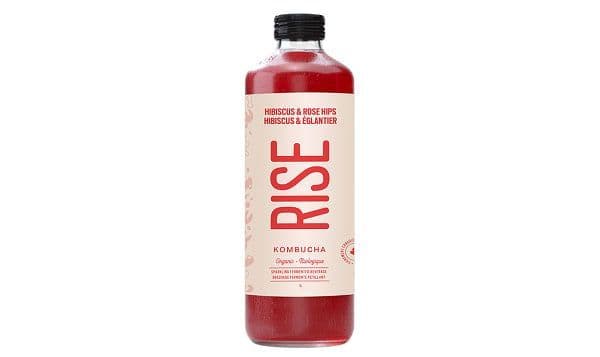 Rise Kombucha Tea Hibiscus Rosehips 1L
