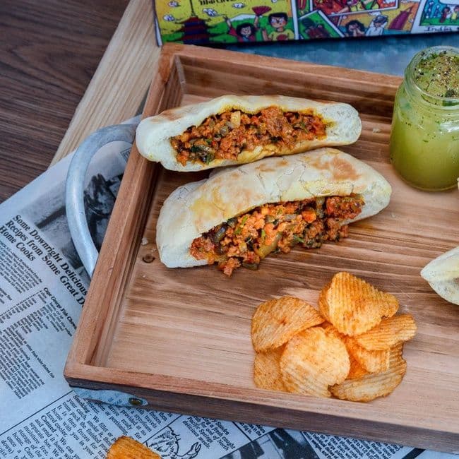 Pocket Kulcha - Chicken Kheema
