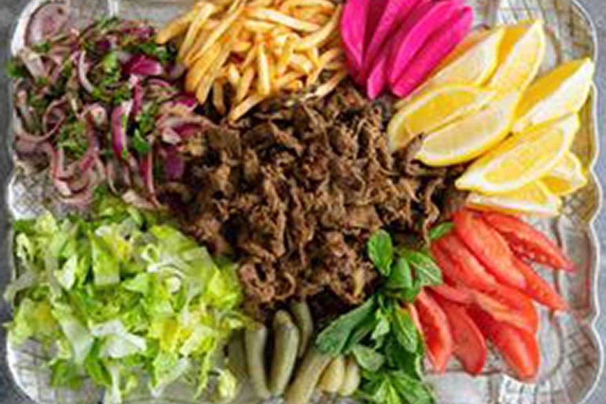 Beef salad.