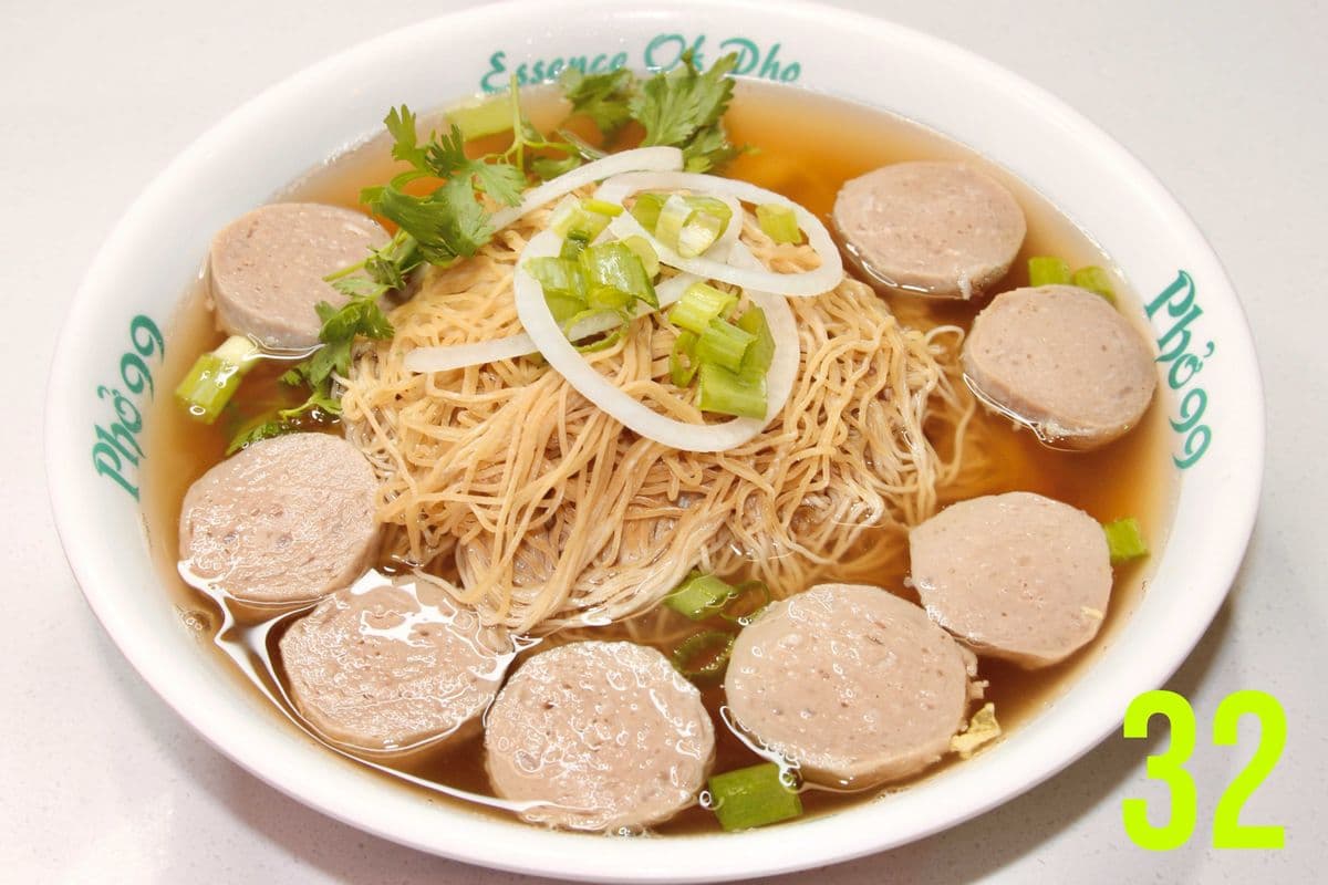 32. Egg Noodle with Beef Balls