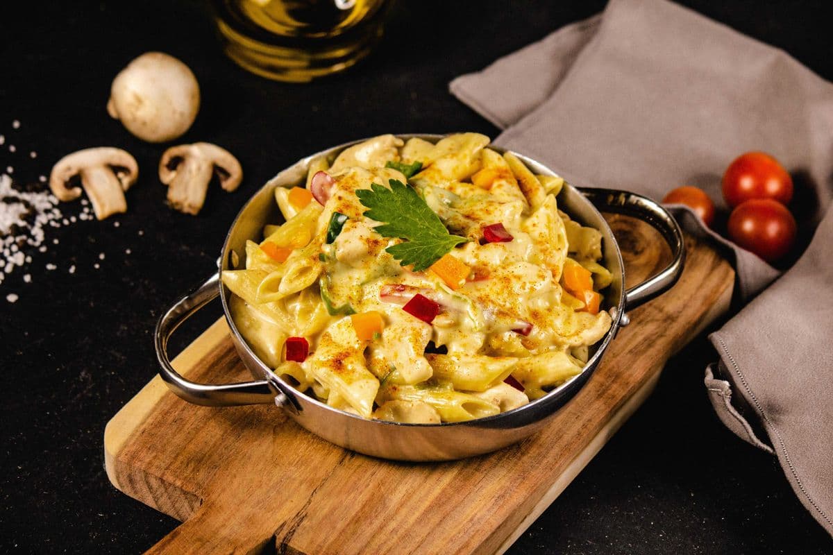 Penne aux broccolis Alfredo | Broccoli penne Alfredo