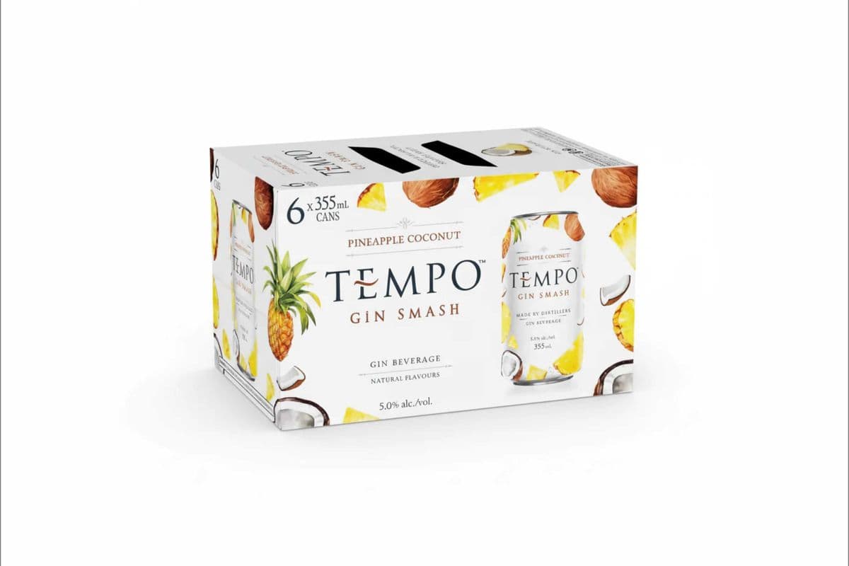 Tempo Gin Smash Pineapple Coconut 6 Can (6 x 355ml)