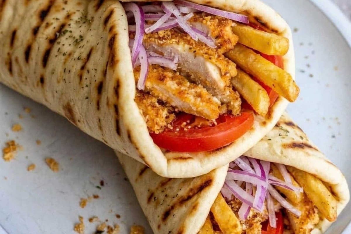 Chicken Schnitzel Wrap