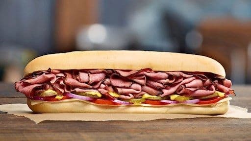 Small Double Stacked Smoked Meat Sub