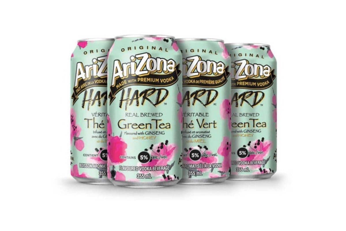 Arizona Hard Iced Tea Green Tea (6 x 355 ml Cans)