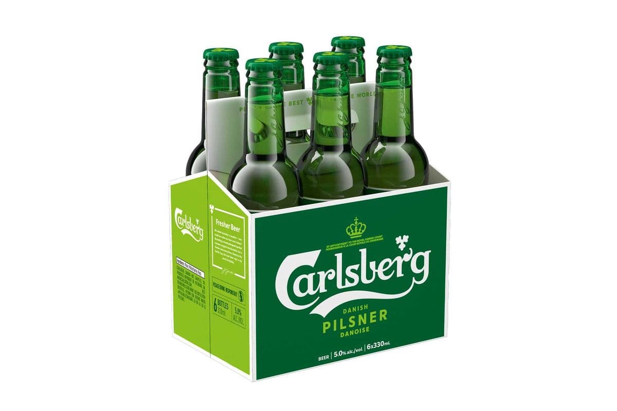 Carlsberg Lager 6 Bottles (6 x 330ml)