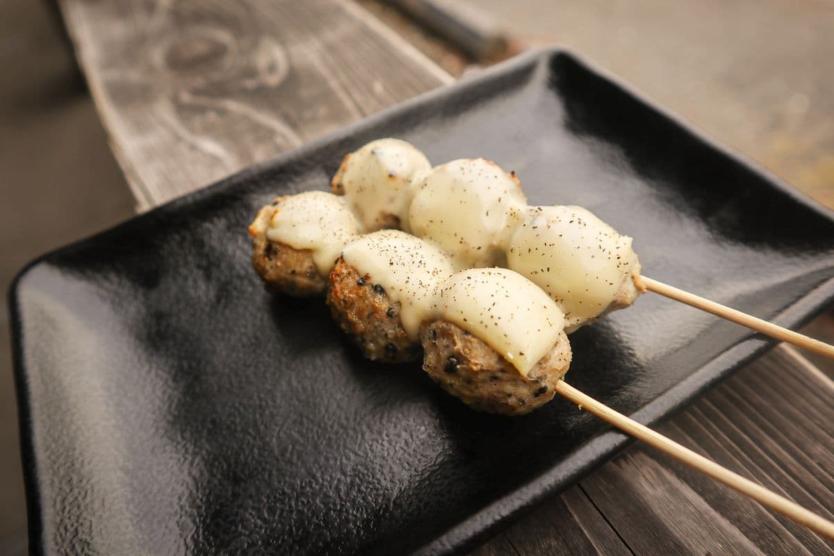 Cheese Tsukune (2 skewers)